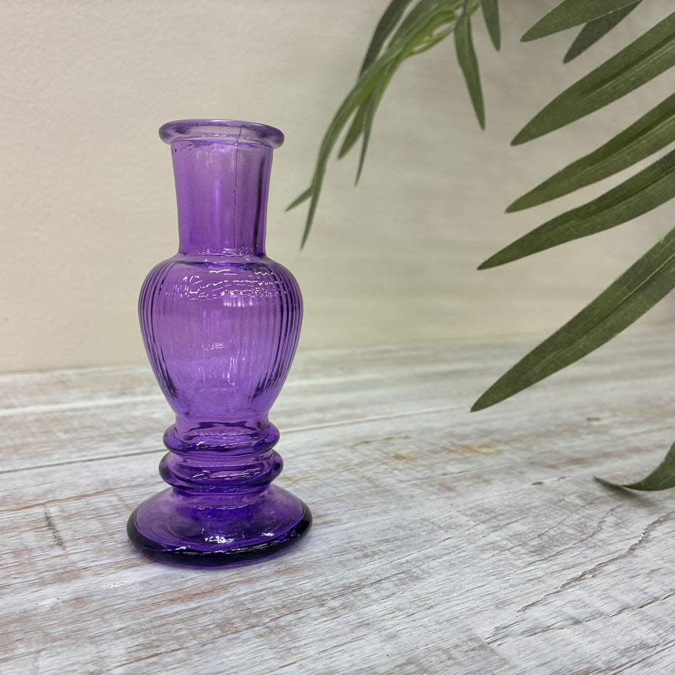 Vase Kerzenhalter Venice lila 11,5 cm glatt Deko