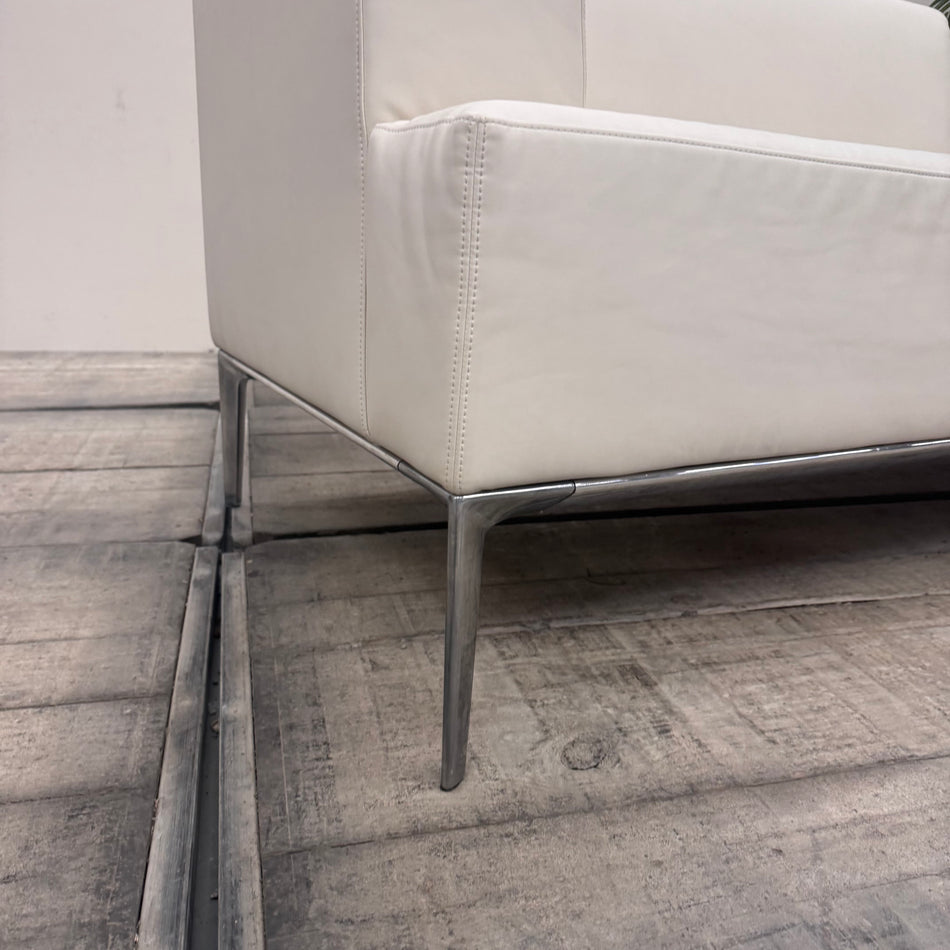 Walter Knoll Chaiselounge Weiß Leder Designklassiker Recamiere Sofa Gebraucht