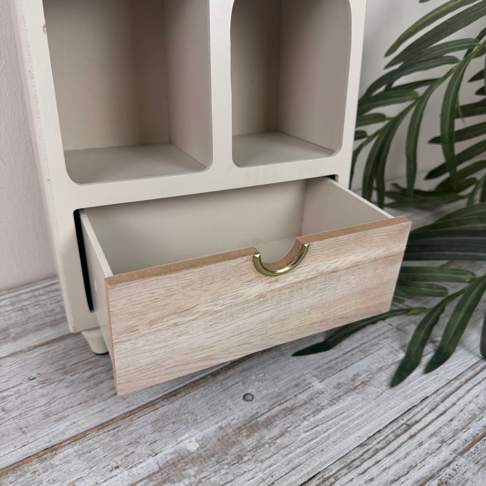 Home Accents Schmuckkästchen Schmuckbox Holzoptik Beige Deko