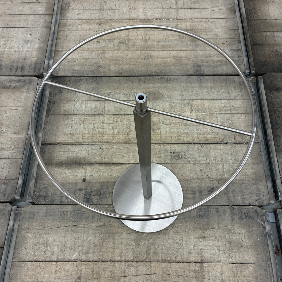 Präsentationsständer Rund Edelstahl Design Tischdisplay Ladenmöbel Gebraucht