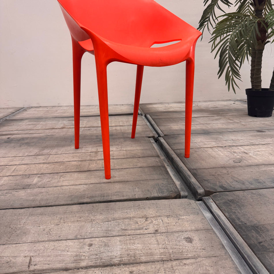 Kartell Dr. Yes Stuhl Orange Philippe Starck Designerstuhl Gartenstuhl Loft Gebraucht