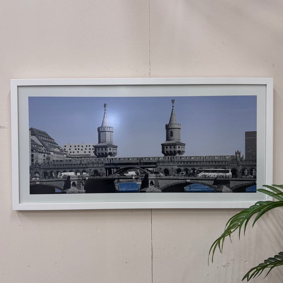 Wandbild Berliner Oberbaumbrücke Fotodruck 120x60 Deko gebraucht Bild