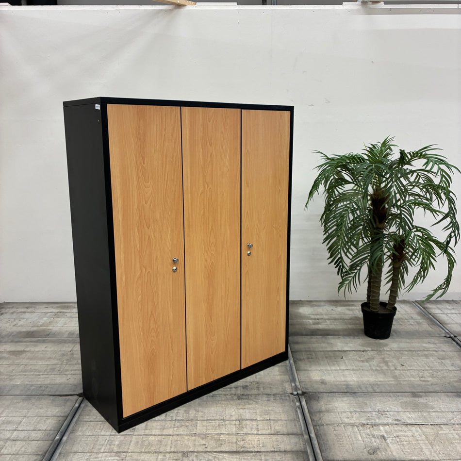 Fächerschrank 3-türig Buche Holz Büro Schrank