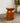 Beistelltisch orange Zement rund 35x45cm Tisch