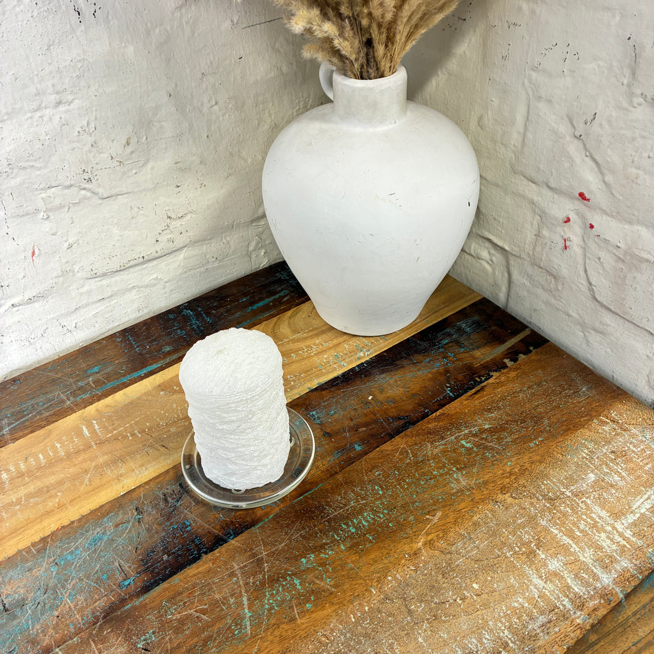 Stumpenkerze weiß 10cm