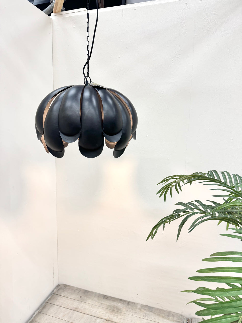 PTMD Ferna Pendelleuchte schwarz Metall Lampe Design