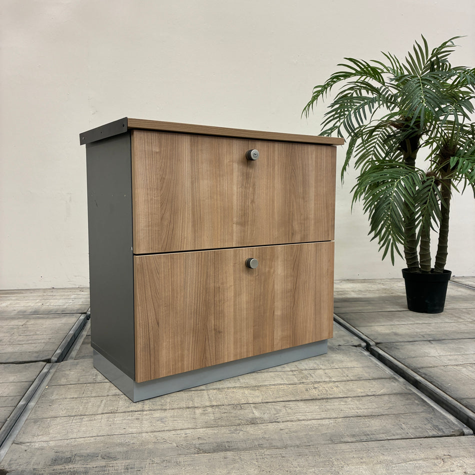 Aktenschrank Hängeregister Holz mit Schubladen Büro Schrank Gebraucht