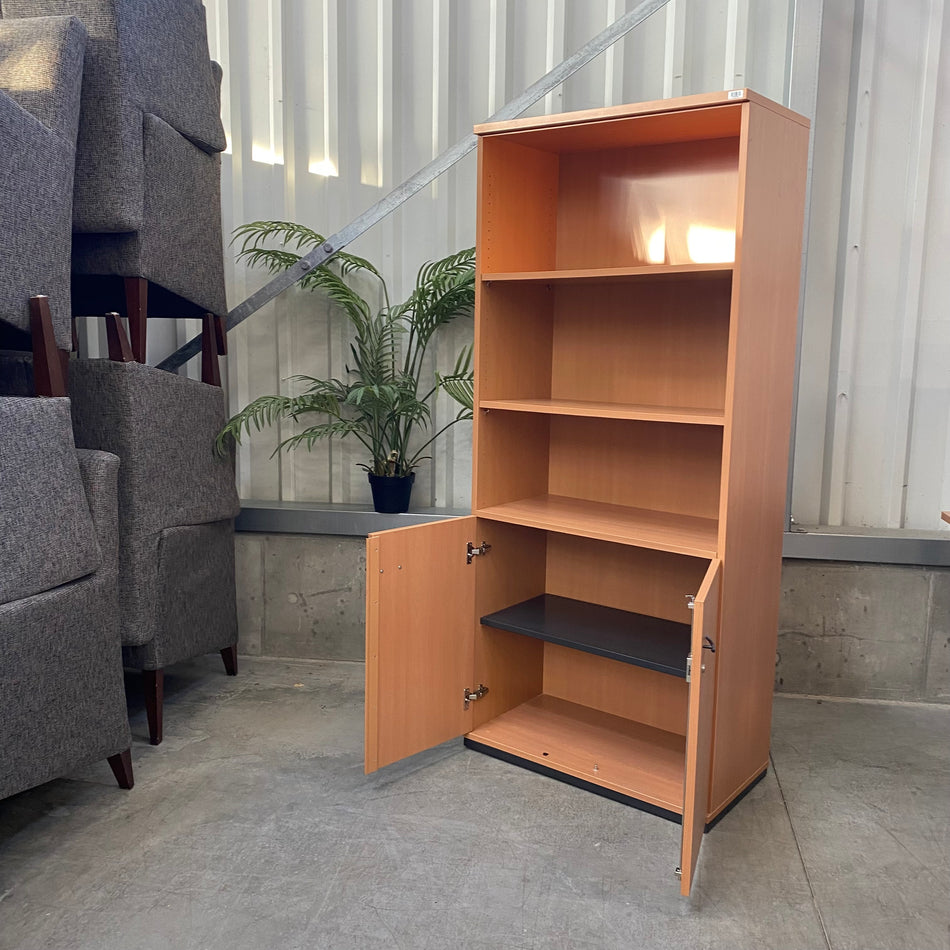 König+Neurath Acta Büroregal aus Buche mit Türen – Schrank Regal gebraucht