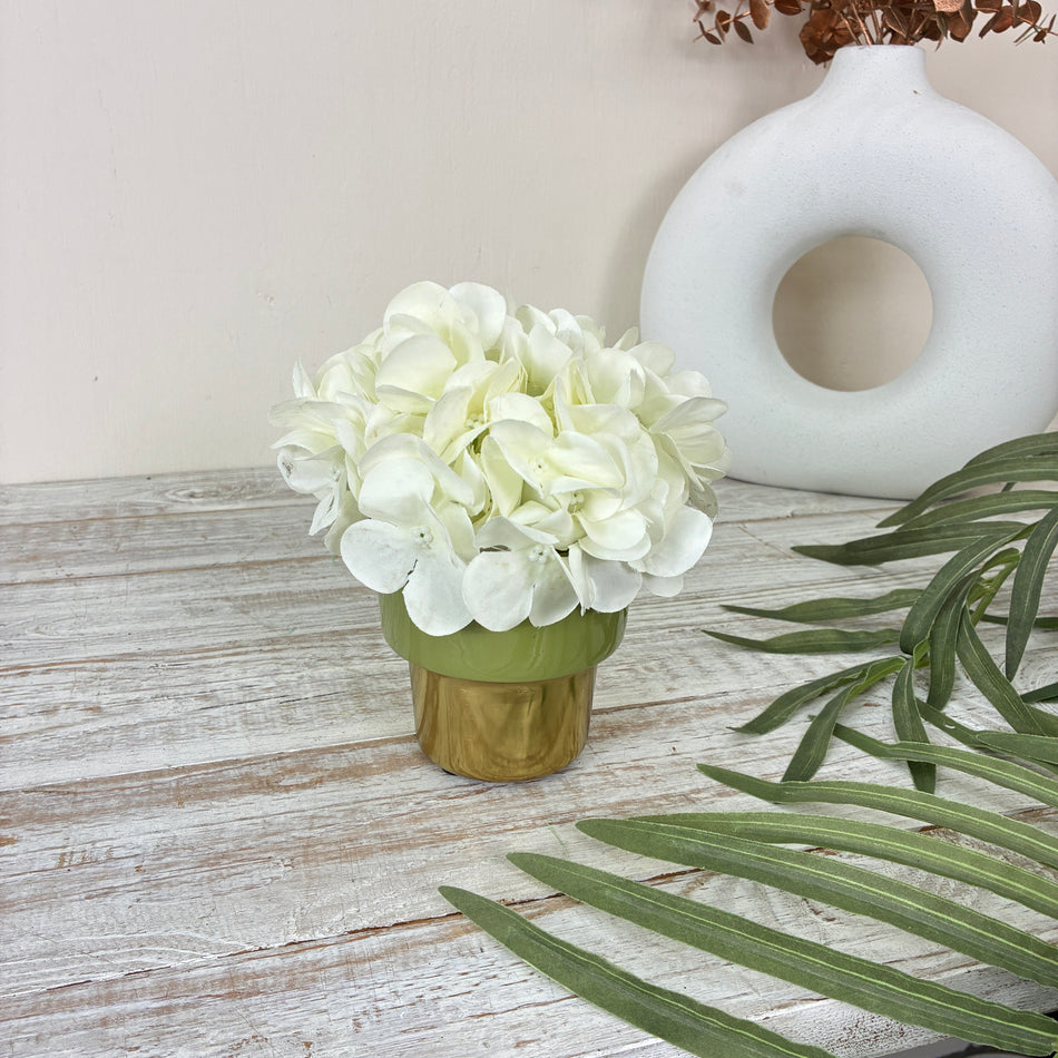 Countryfield Blumentopf Madina S 10cm Olivgrün Übertopf Pflanzgefäß Deko