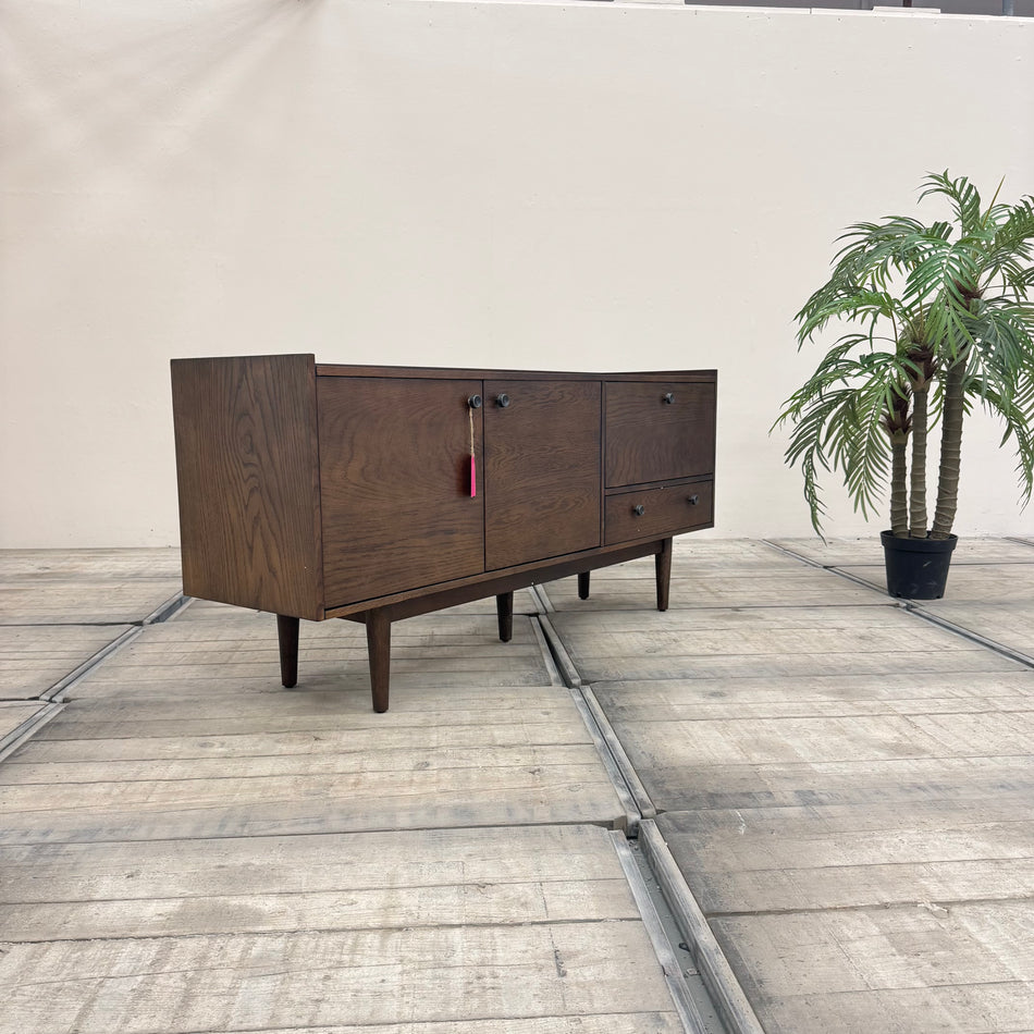 Oh My! Sideboard Massivholz Eiche Dunkelbraun Retro Skandi Kommode 23165