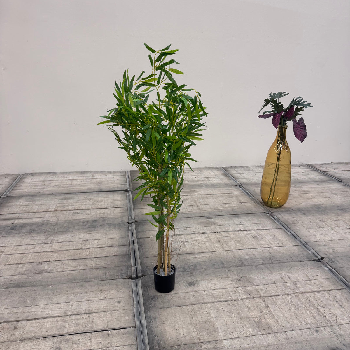 Kunstpflanze Grün Kunststoff Dekorativ 115cm Gebraucht