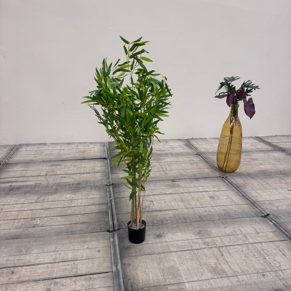Kunstpflanze Grün Kunststoff Dekorativ 115cm Gebraucht