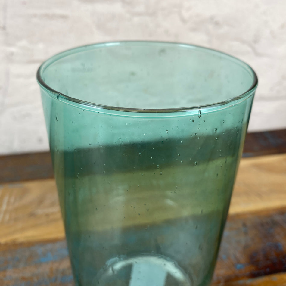 Vase grün Glas Farbverlauf Deko 20cm
