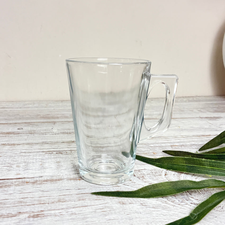 OB Homeware Teeglas Yase 255ml 3er-Set Transparent Henkelglas Glastasse
