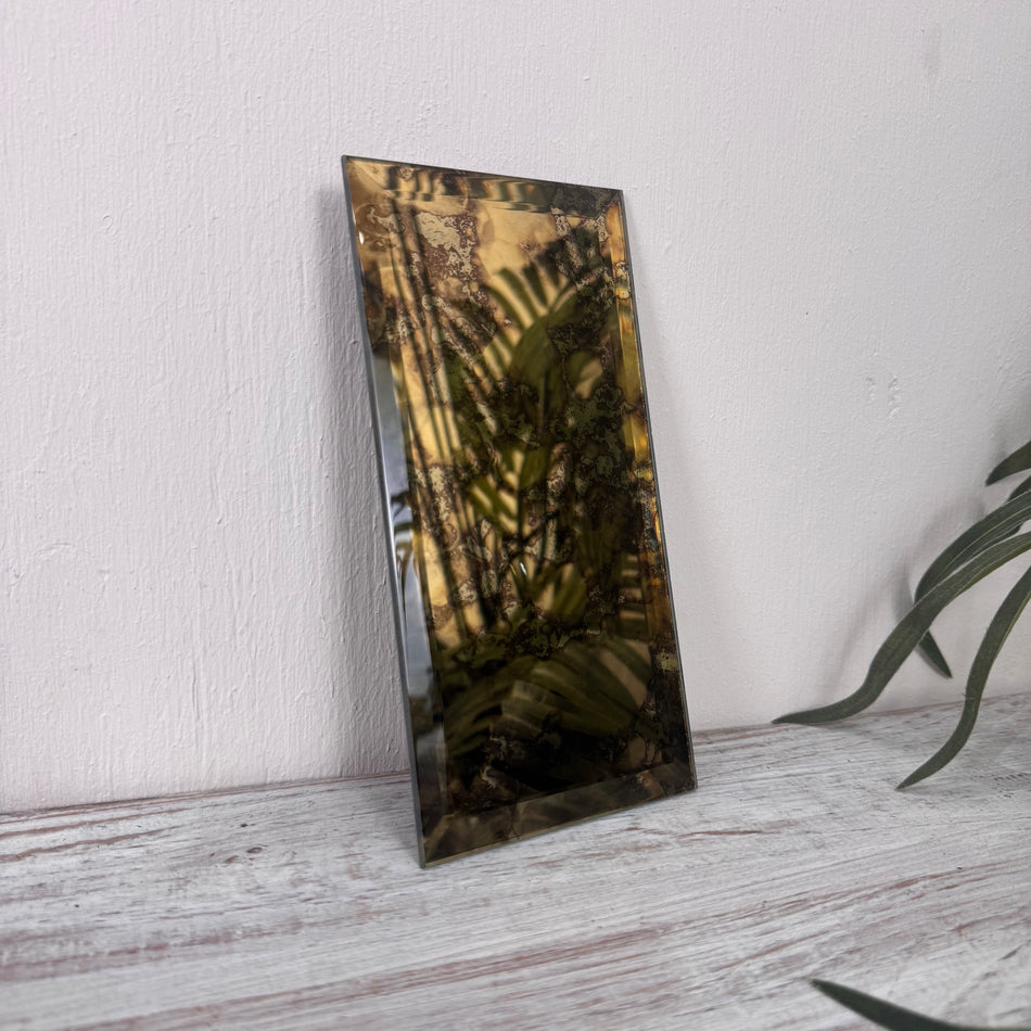 PTMD Facettenglas FlieseGolden Dekoglas Wanddeko
