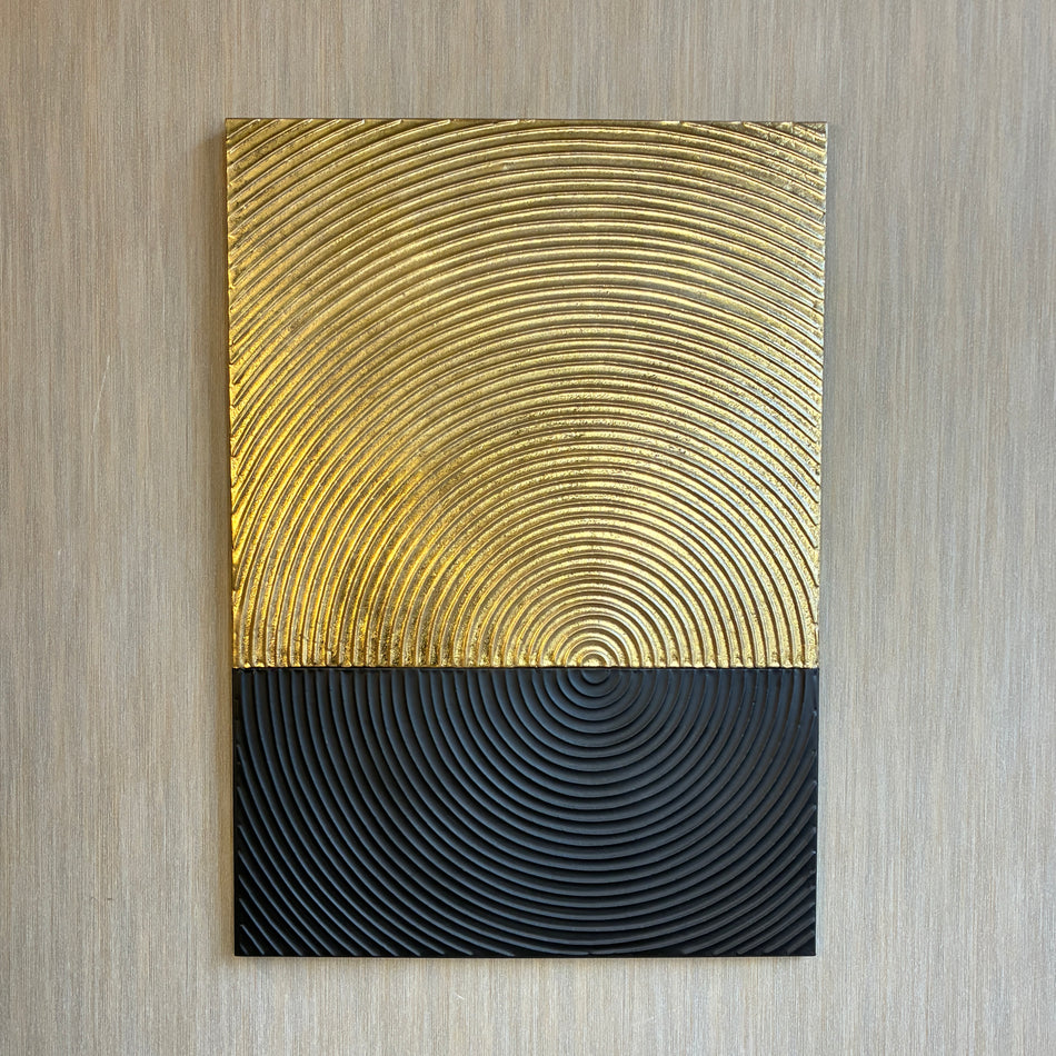 PTMD Vallon Wandbild schwarz goldfarbig Metall L