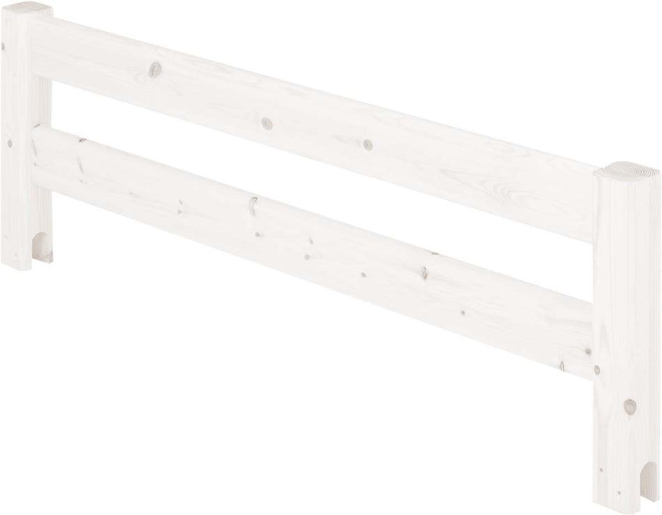 1/2 Absturzsicherung für 200 cm Bett, Weiß lasiert