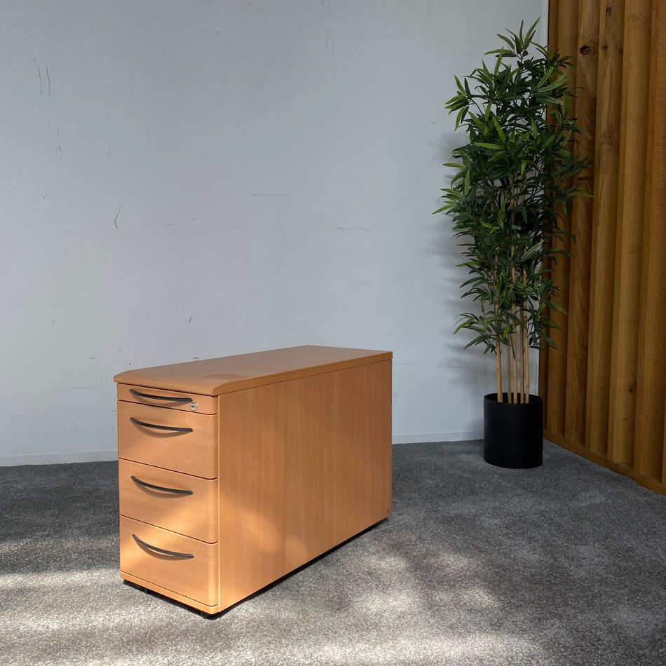 König+Neurath Rollcontainer Holz 4 Schubladen 57cm