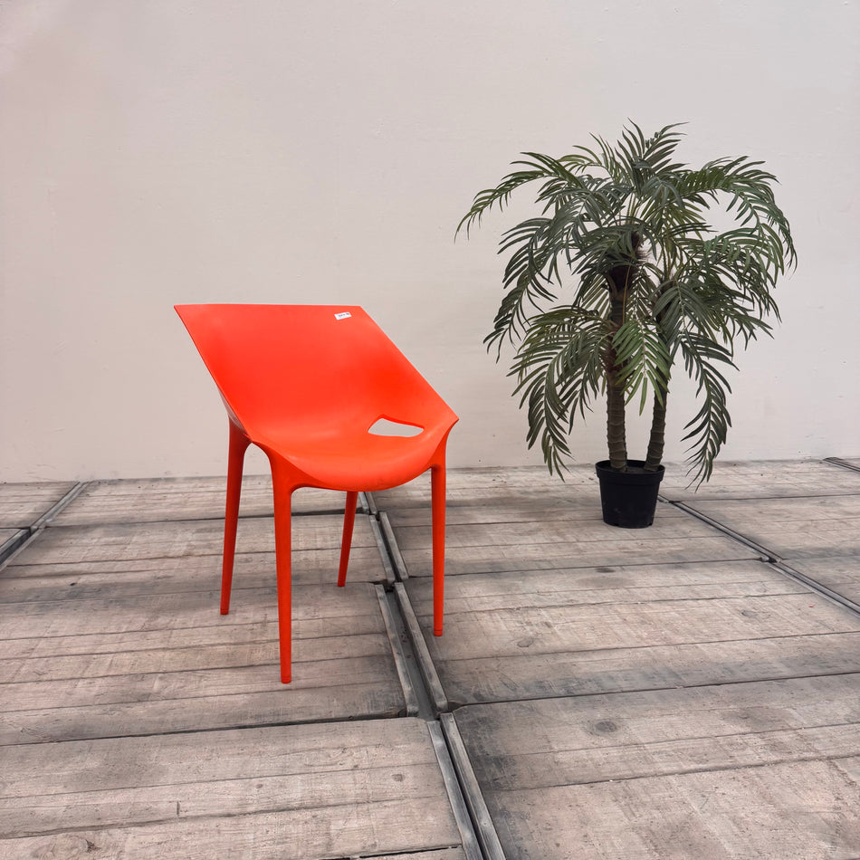 Kartell Dr. Yes Stuhl Orange Philippe Starck Designerstuhl Gartenstuhl Loft Gebraucht