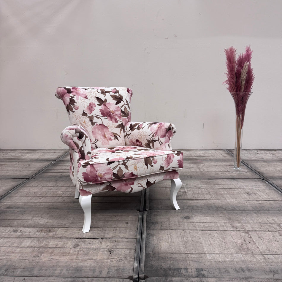 Savolli Sessel Polstersessel Creme Weiß Rosa Gebraucht