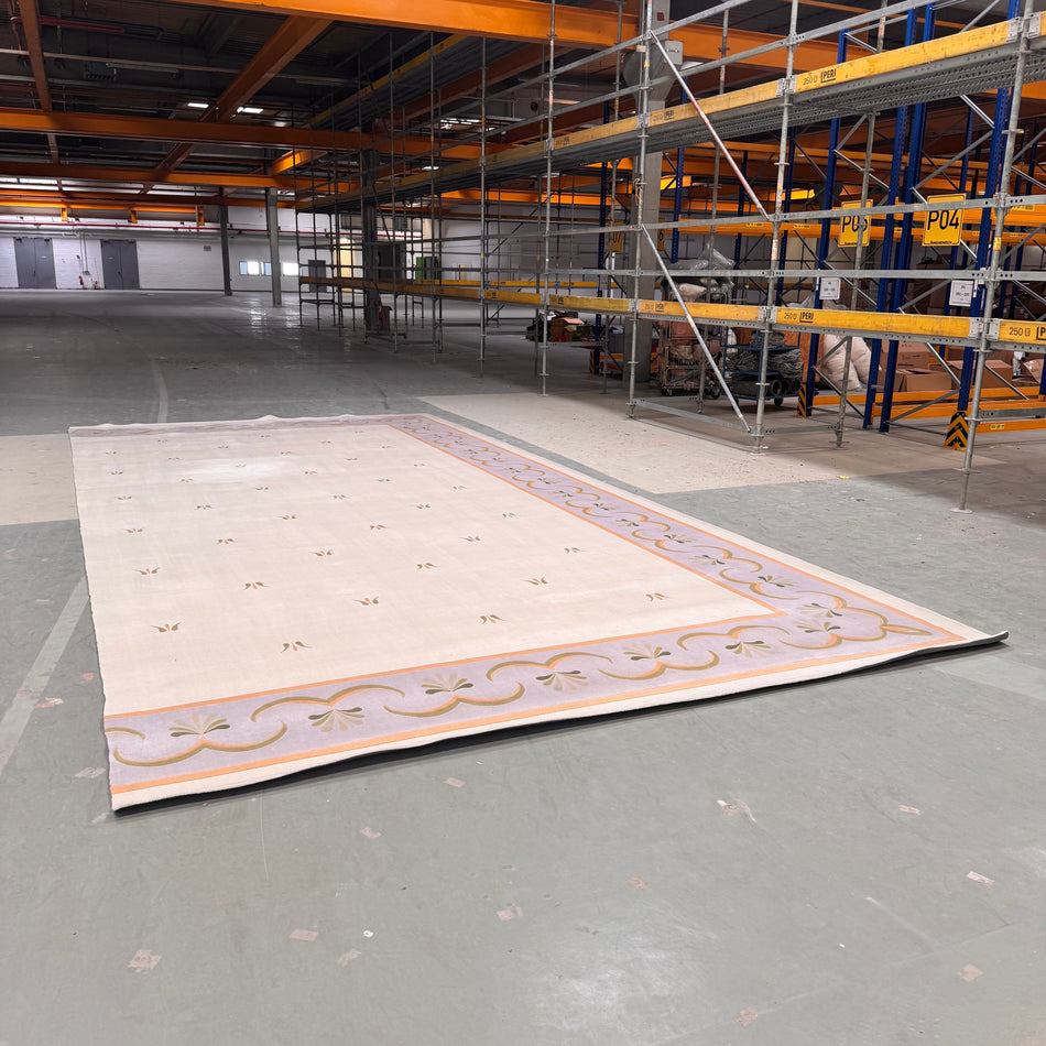 Mewes Luxus Handttuftteppich creme 840x400 100% Schurwolle 55000€ NP Teppich