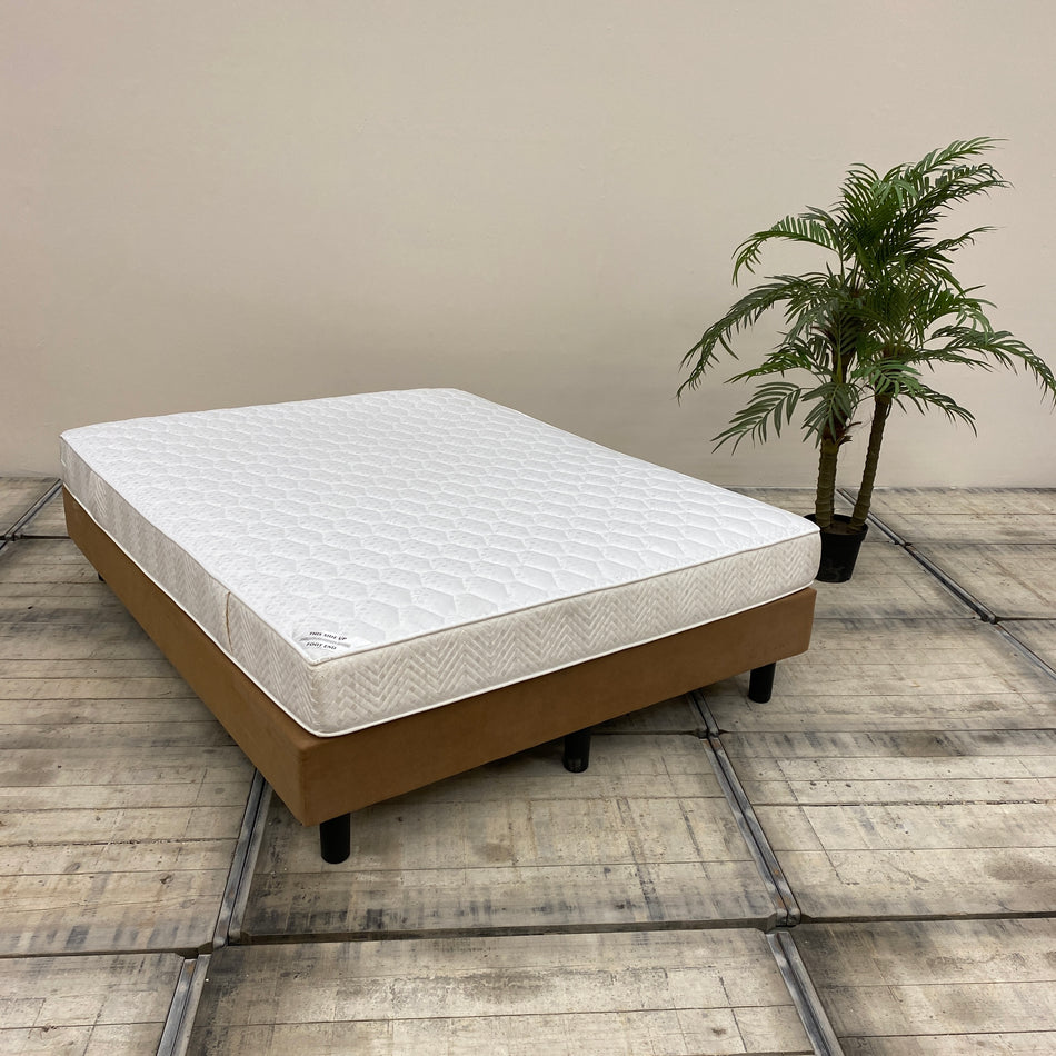 Boxspringbett 160x200 Braun Inkl. Federkern Matratze Bett Gebraucht