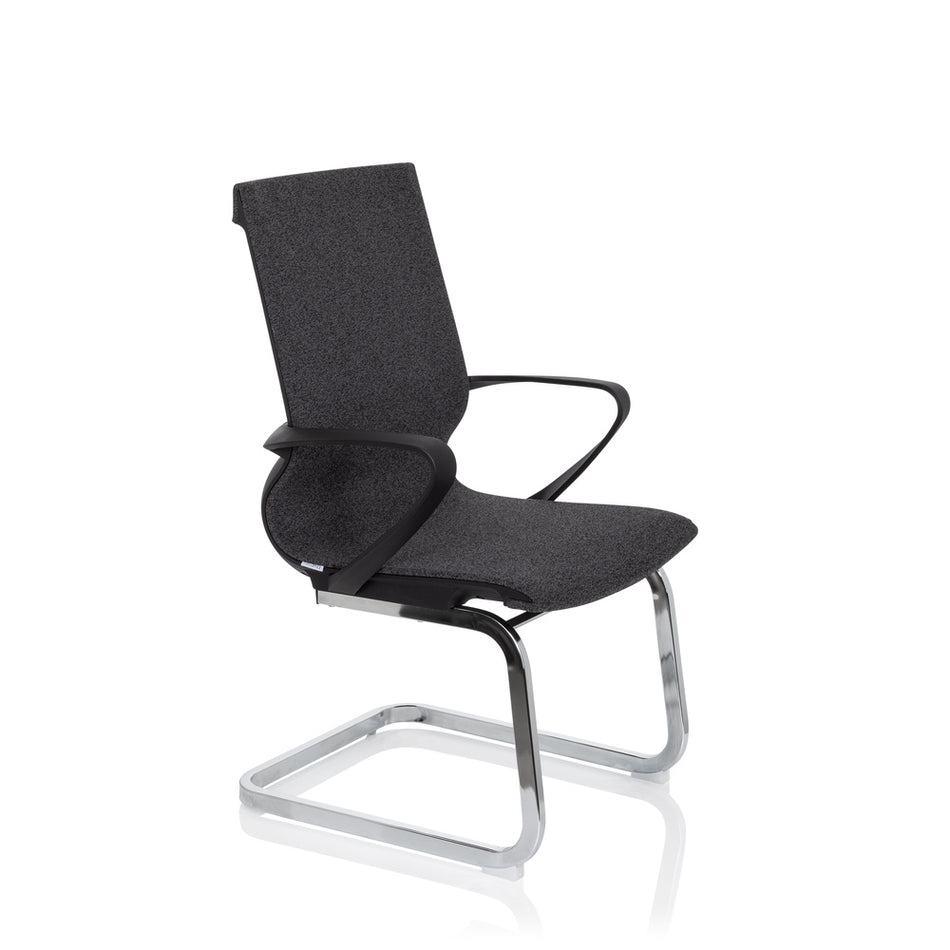 Freischwinger VOLCAN V Dunkelgrau Designer Büro Stuhl