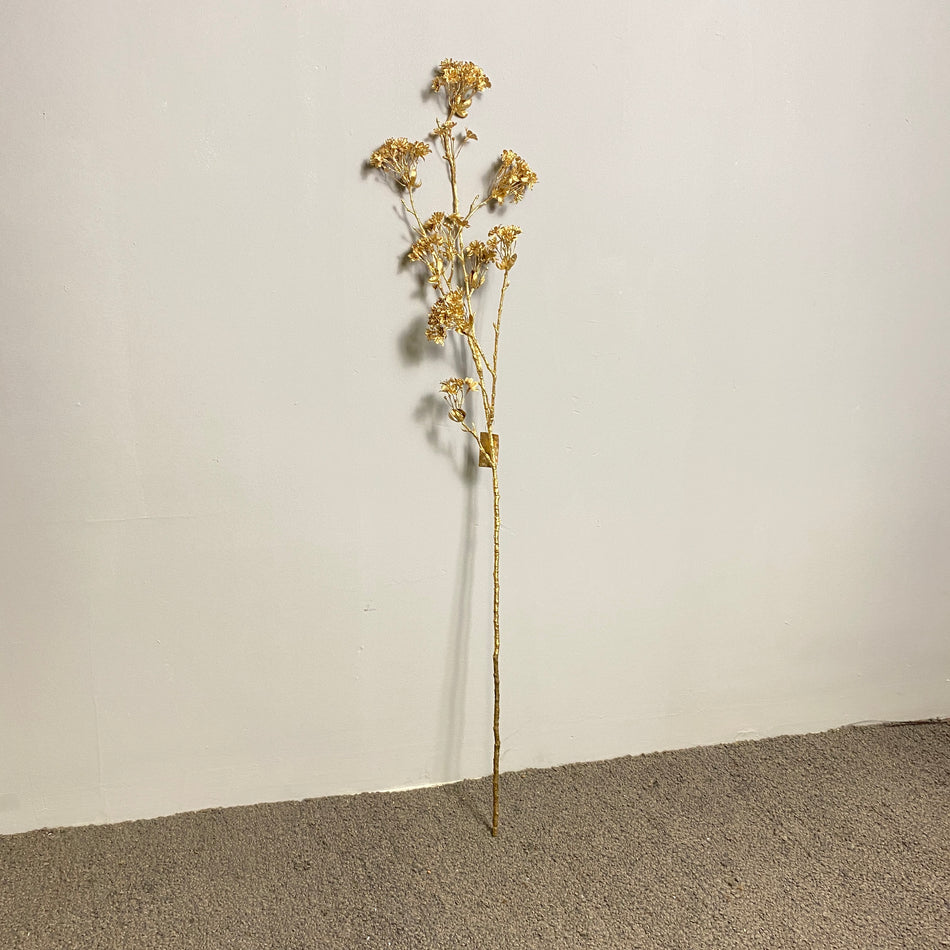Künstliche Zweigblumen golden Pflanze Deko 120cm