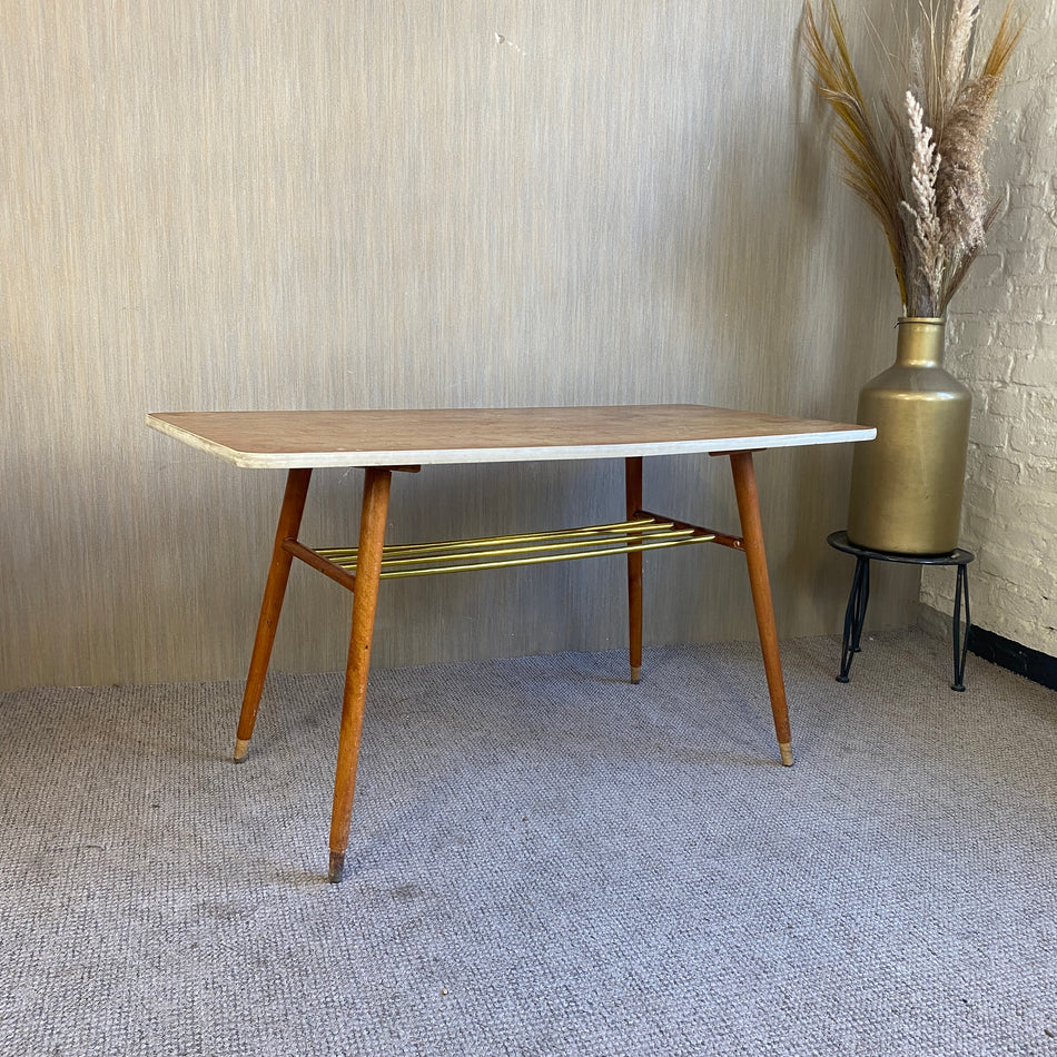 Couchtisch gebraucht Holz 118cm Tisch vintage