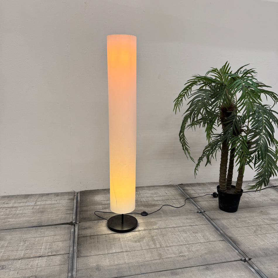 Stehlampe Beige Schwarz Stoffschirm Lampe Säulenlampe Lampe Gebraucht