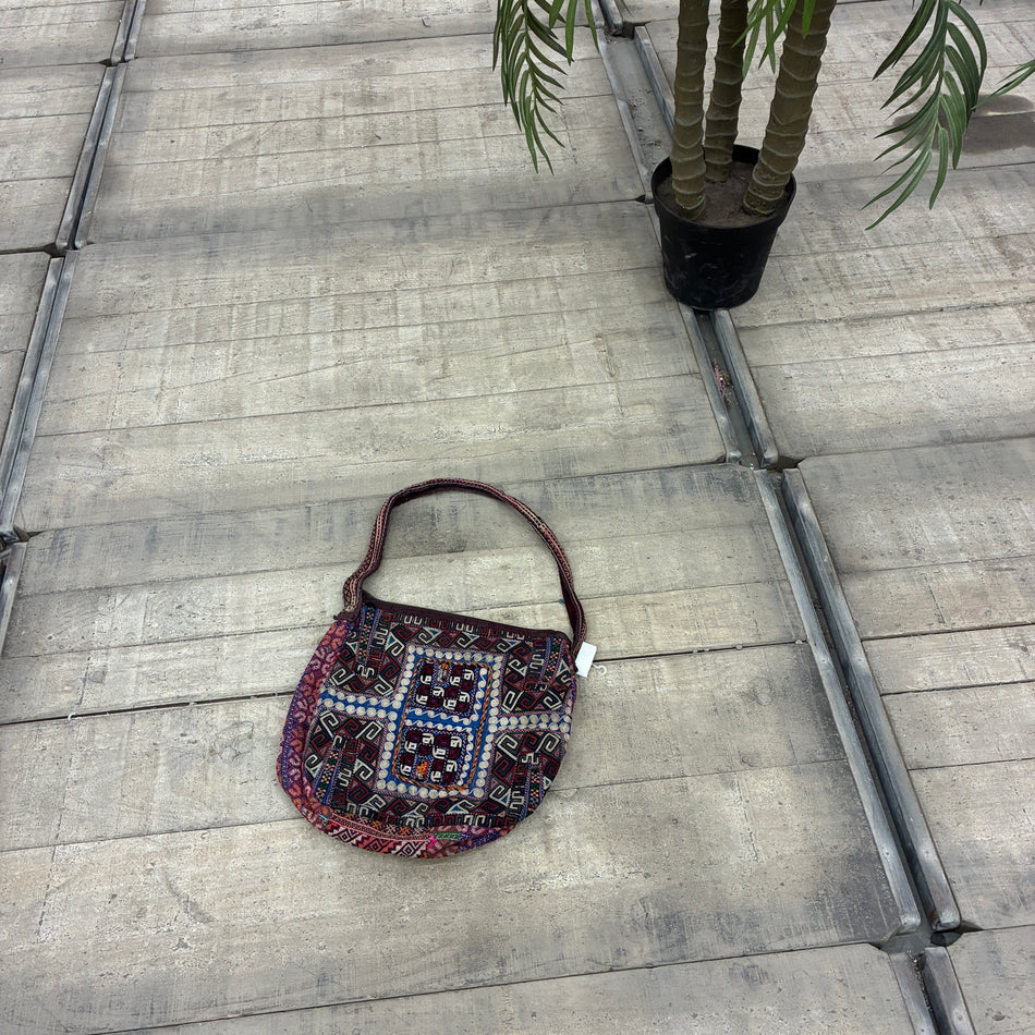 Orient Kelim Tasche Umhängetasche Ethno Handtasche Bestickt Gebraucht