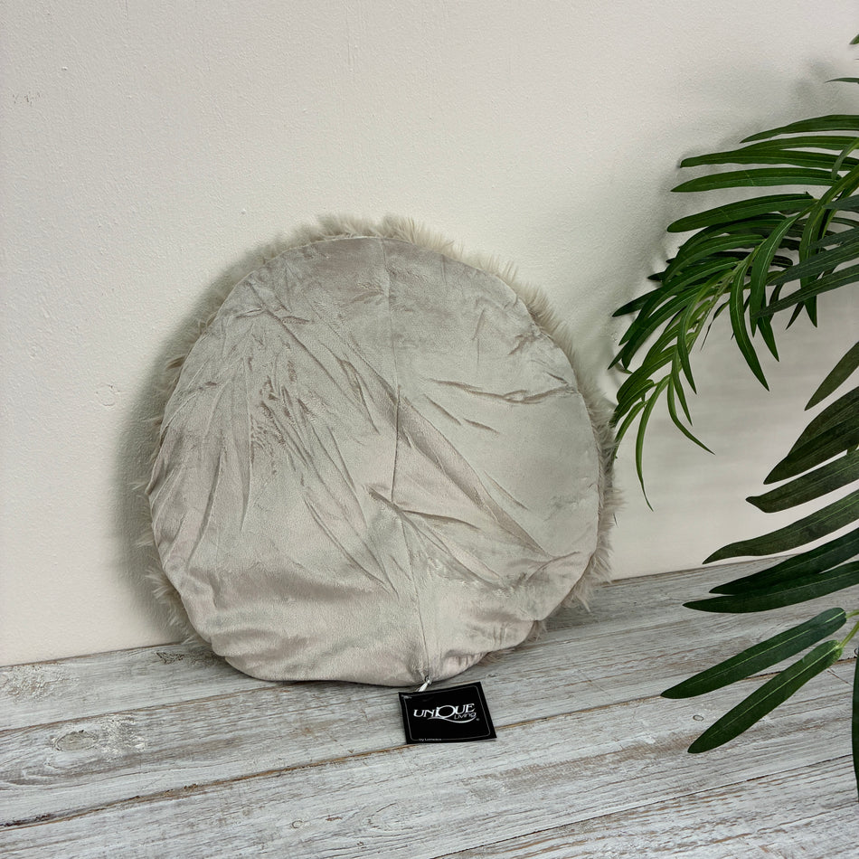 Unique Living Kissen Matten hellgrau 40 cm