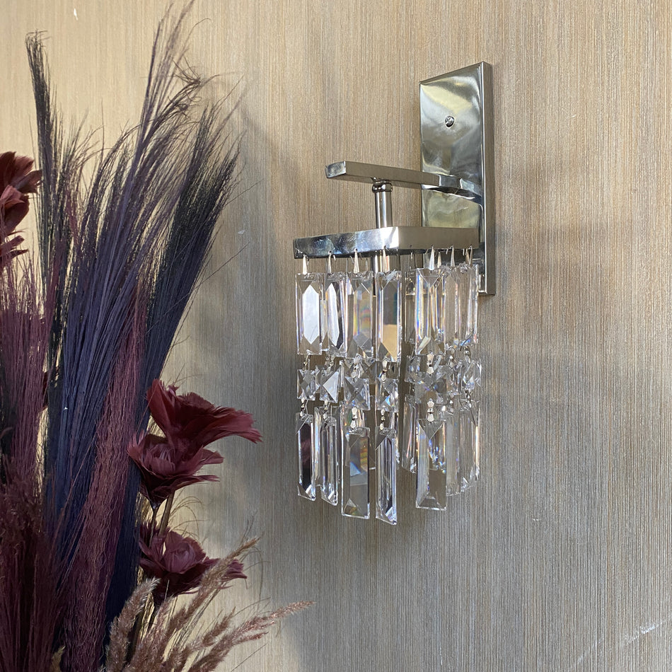 Design Wandlampe mit Glasprismen – Lampe Alexandria