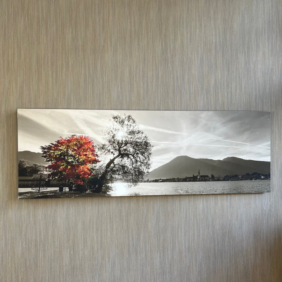 Wandbild gebraucht Sepia schwarz weiß rot Leinwand Fotodruck 150x50 Bild