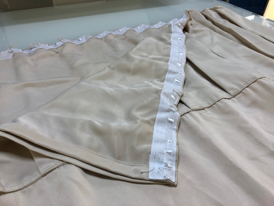 Gardine Vorhang Verdunkler 240x70 cremebeige gebraucht