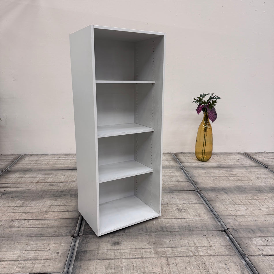 Büro Regal grau Holz 4OH Gebraucht 80x155