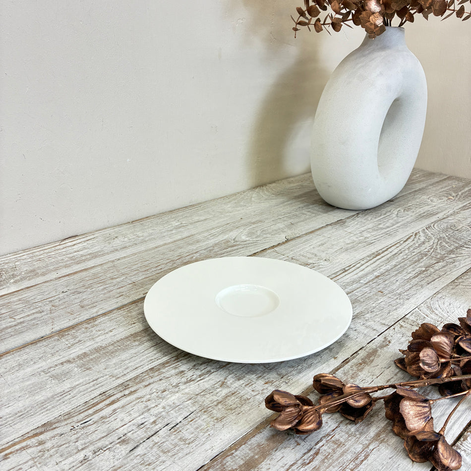 Seltmann Weiden Zoé fine diamond Untertasse 22,5 cm elfenbein