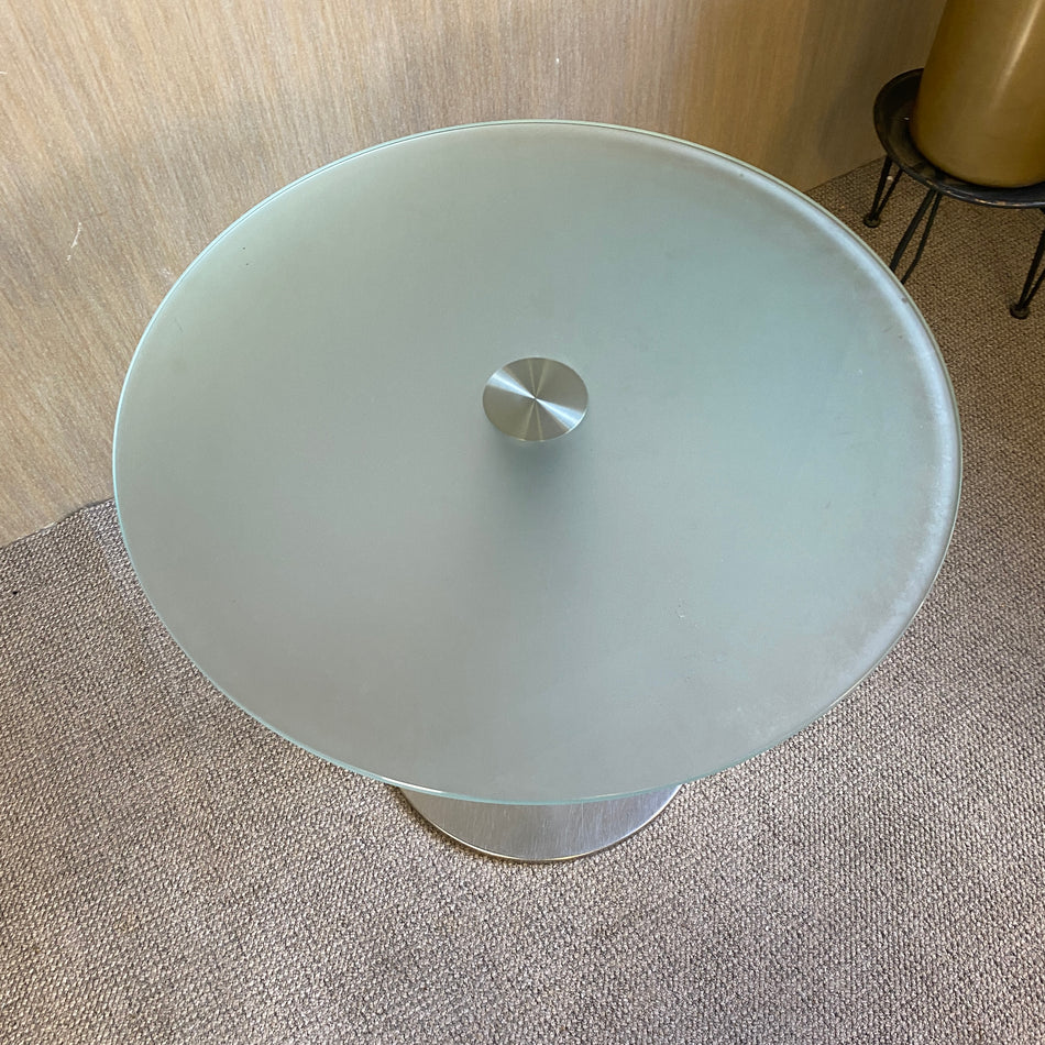 Pedrali Esstisch gebraucht Chrom Glas Tisch 70x66