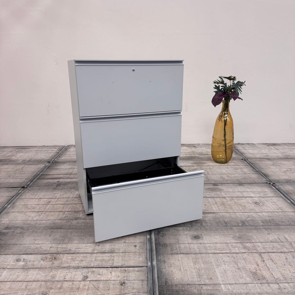 Hängeregisterschrank grau 90cm Büro Schrank Aktenschrank Gebraucht