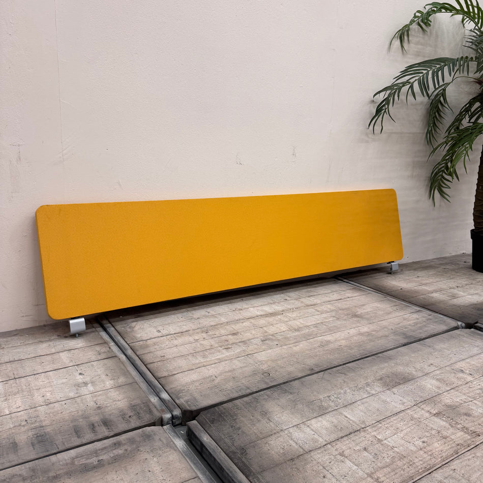 Akustikwand für Schreibtisch Gelb Sichtschutz Trennwand Büro Gebraucht