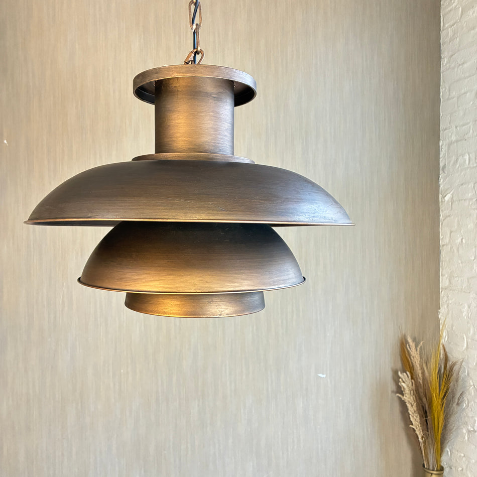 Countryfield Deckenlampe Grady kupfern Metall 39cm Lampe