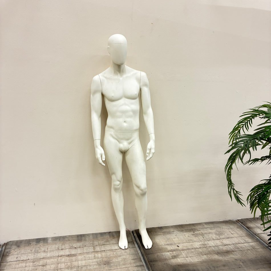 Schaufensterpuppe Männlich Weiß Abstract Schneiderbüste Mannequin Gebraucht