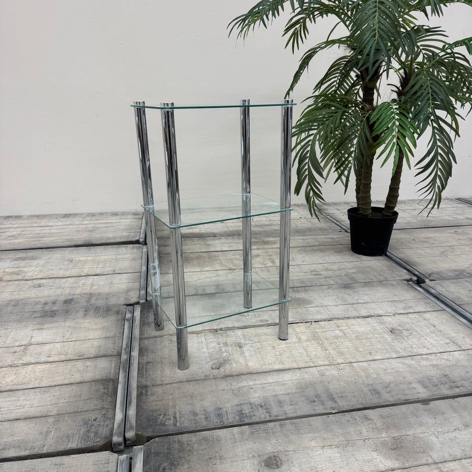 Regal Glas Beistelltisch Chrom Tisch Badregal gebraucht