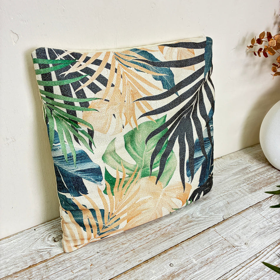 Zierkissen 45x45cm Palmenmuster Tropen Kissenbezug Sofakissen Deko