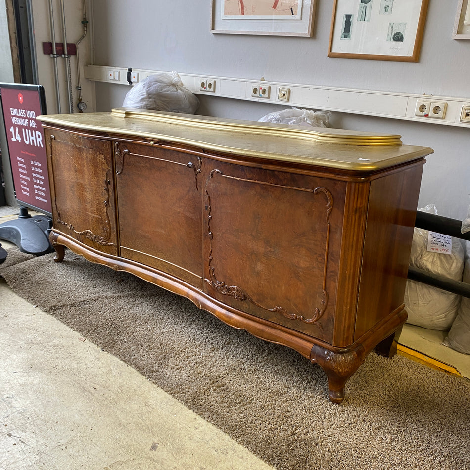 Massive antike Kommode mit Messingplatte – elegant verzierte Kommode gebraucht