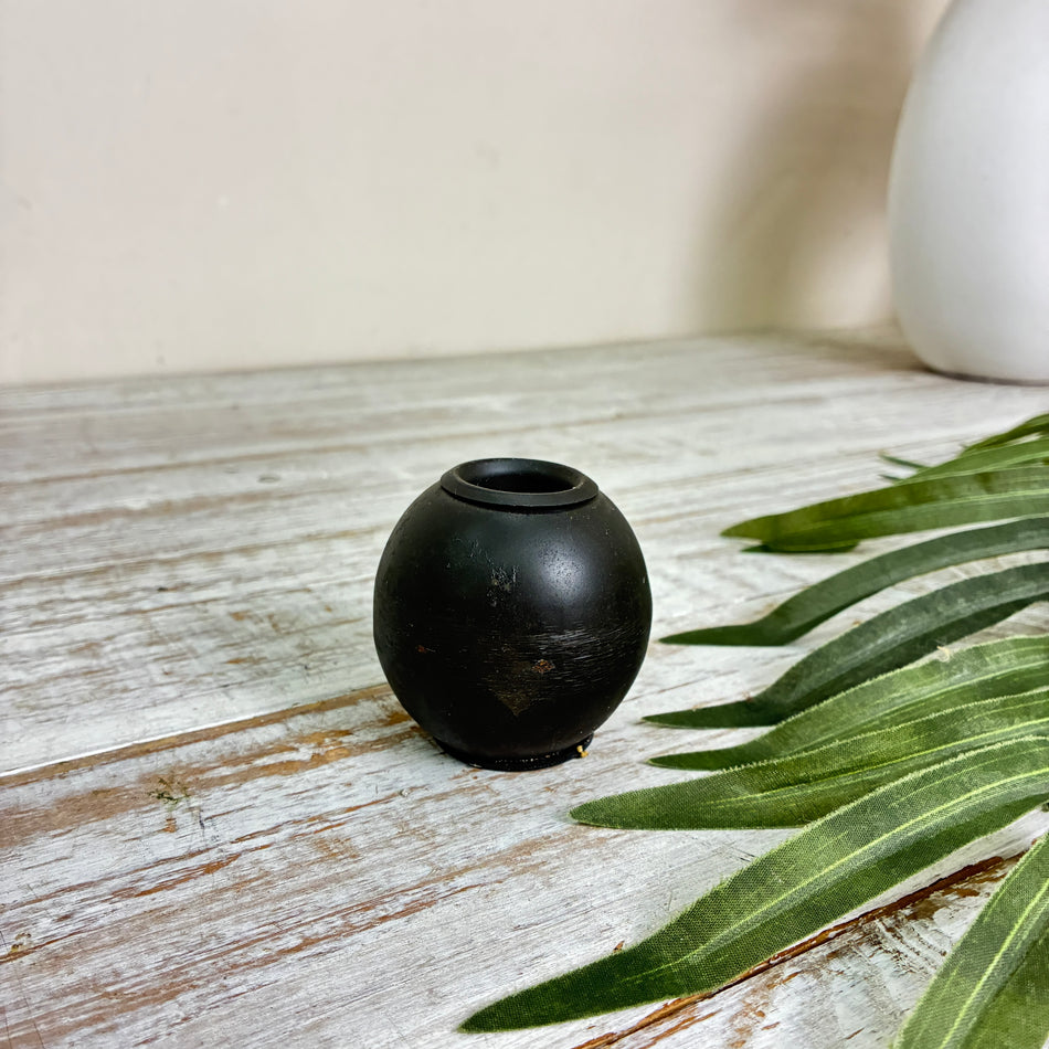 Kerzenhalter Dobra Sphere schwarz Metall 6cm