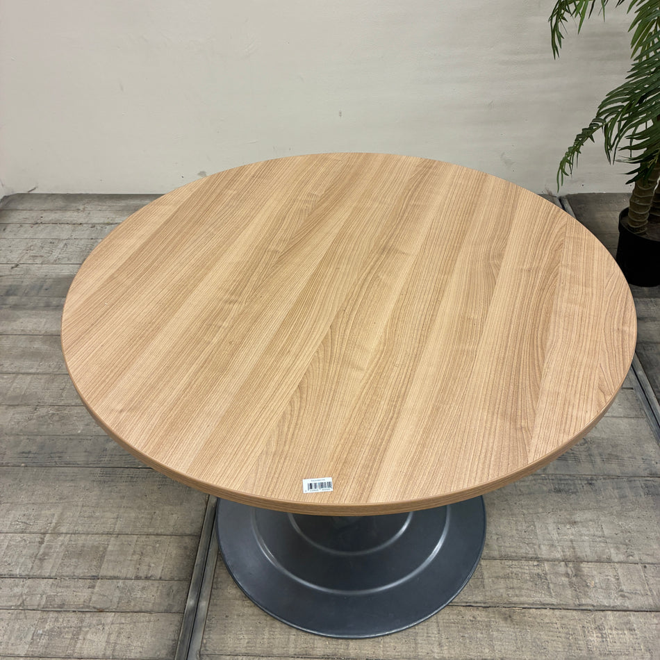 Werndl Steelcase Bistrotisch Rund Besprechungstisch Holzdekor Anthrazit Büro Tisch Gebraucht