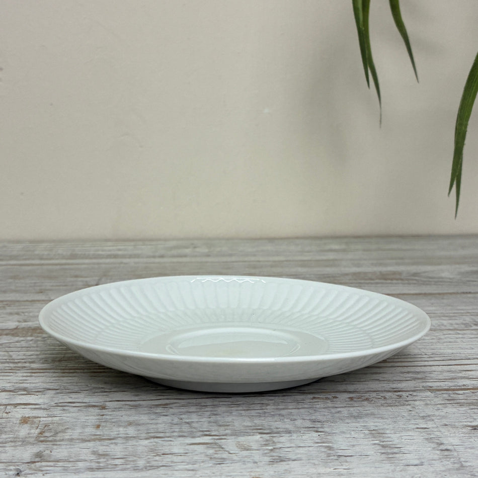 Seltmann Weiden / Tettau Amina Teeuntertasse groß 14,5 cm weiß