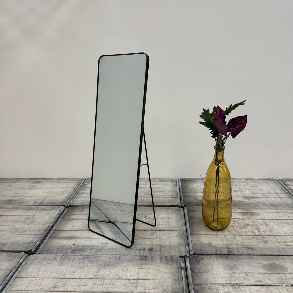 Len-Fra Ganzkörperspiegel Schwarz Metall Standspiegel 50x150 Spiegel Deko