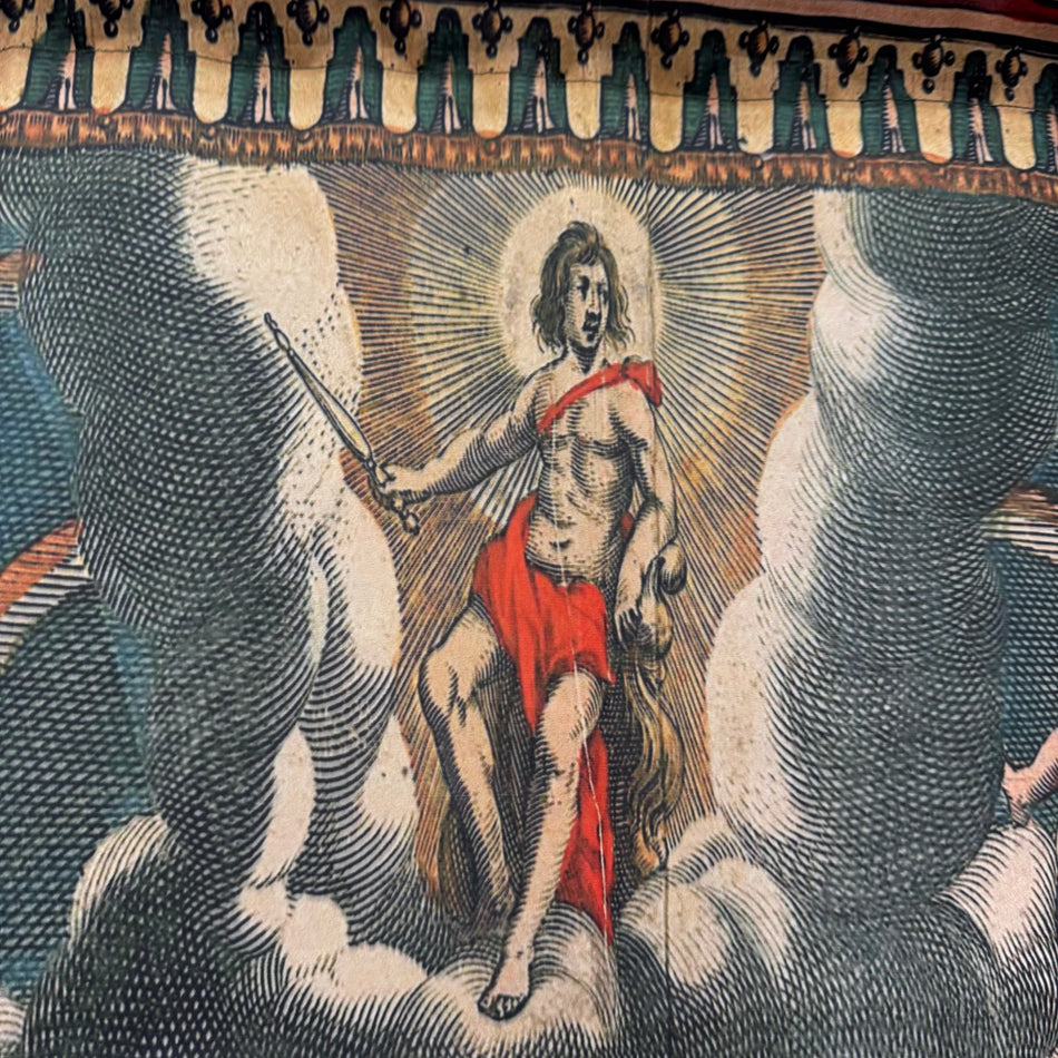 Historische Weltkarte Joan Bleu Textil XXL Wandbehang Deko 190x165